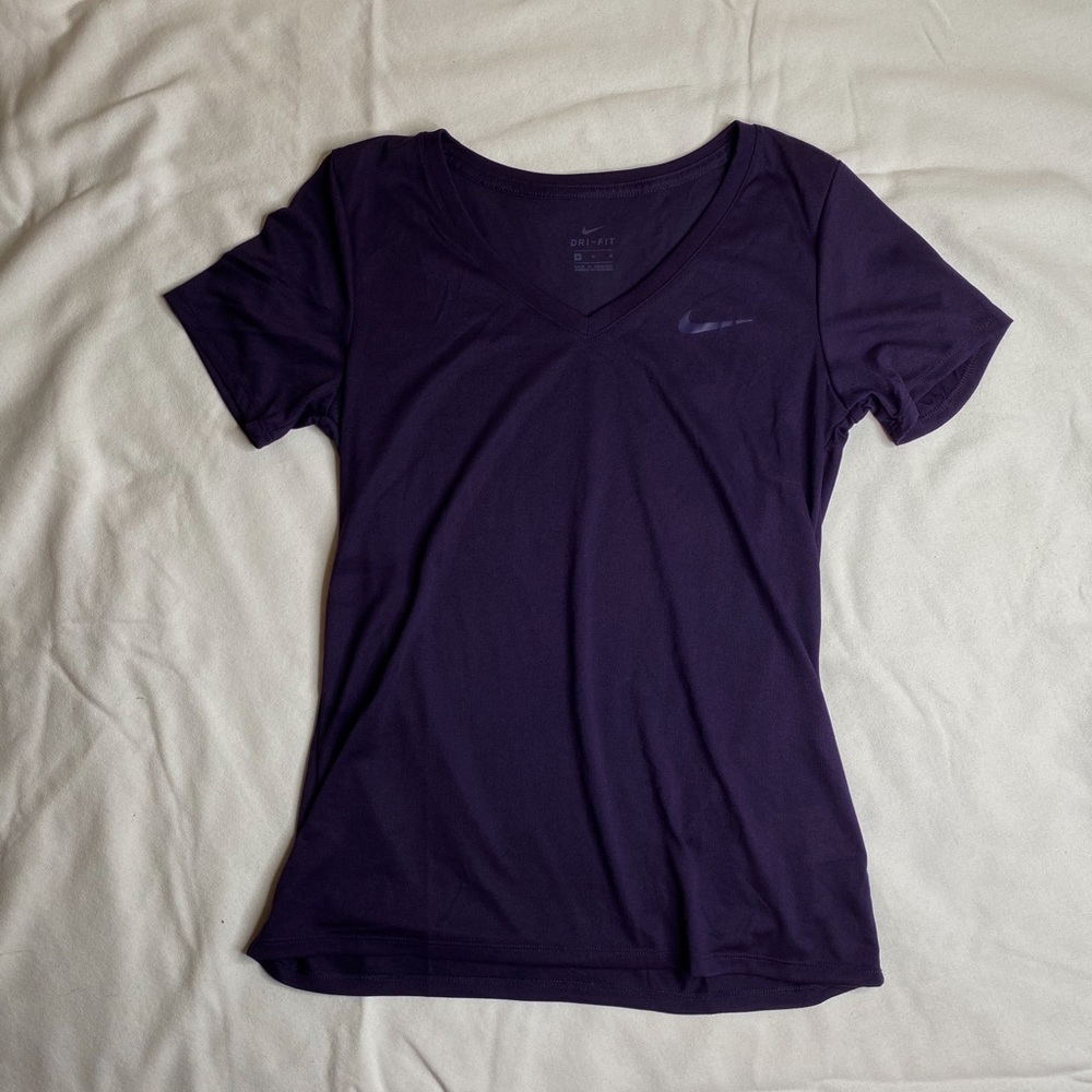 Nike V-Neck Dri-Fit Dark Purple